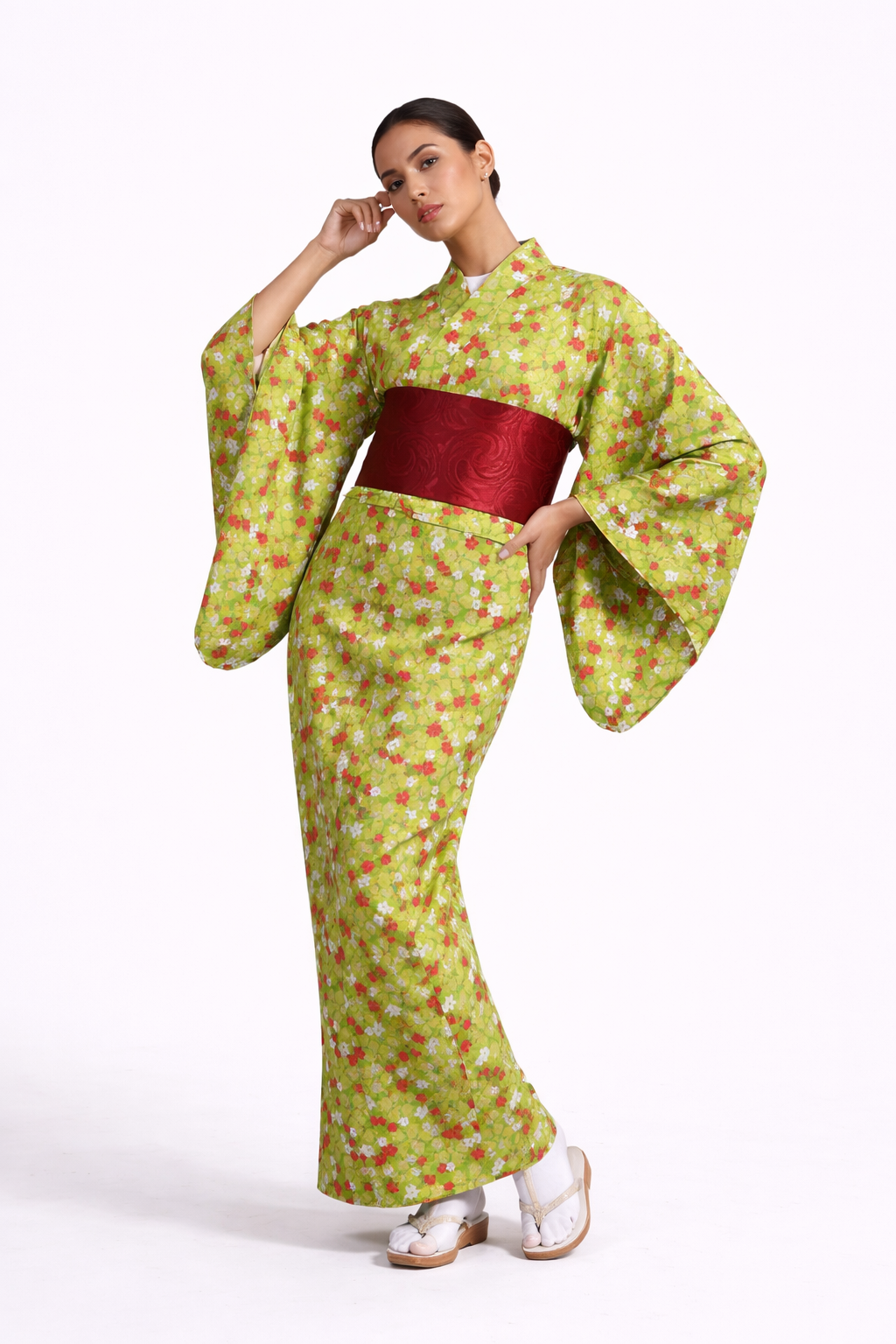 Kanoko Oukamon sougara  (Deer-Spot Cherry Blossom Pattern)